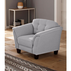Home affaire Fauteuil Trondheim met binnenvering, capitonnage achter, poten van beukenhout (set)