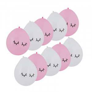 Ballon wink - roze - set van 10