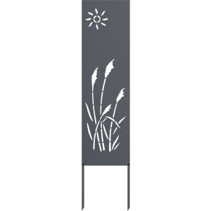 vidaXL - Tuin - Privacy - Scherm - Antraciet - 32 - x - 140 - cm - Koudgewalst - staal