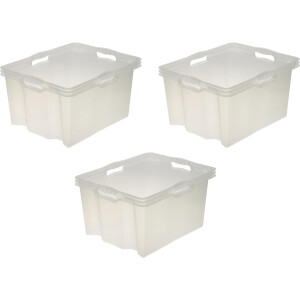 keeeper Organizer Franz Opbergboxen xl, 24 liter, hoogwaardige kunststof (set, 3-delig)
