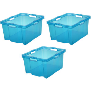 keeeper Organizer Franz Opbergboxen xl, 24 liter, hoogwaardige kunststof (set, 3-delig)