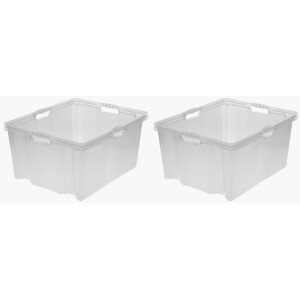 keeeper Organizer Franz Opbergboxen xxl, hoogwaardige kunststof, 44 L (set, 2-delig)