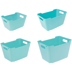 keeeper Opbergmand Lotta 1,8 l - 20 l, hoogwaardige kunststof (set, 4 stuks)