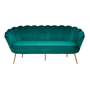 Artistiq 3-zitsbank 'Libby' Velvet, kleur groen