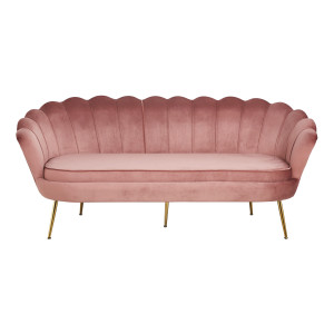 Artistiq 3-zitsbank 'Libby' Velvet, kleur roze