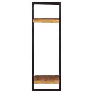 Artistiq Wandrek 'Tava' Mangohout en metaal, 75 x 25cm