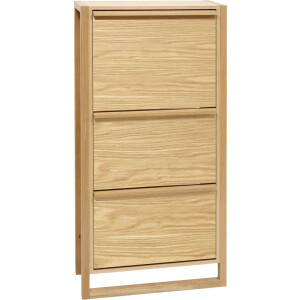 Woodman Schoenenkast NewEst Breedte 67 cm, met 3 kleppen, houtfineer van eiken