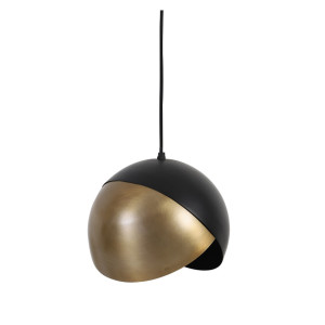 Light & Living Hanglamp 'Namco' 25cm, antiek brons-mat zwart