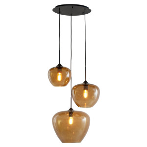 Light & Living Hanglamp 'Mayson' 3-Lamps, kleur Bruin