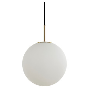 Light & Living Hanglamp 'Medina' 40cm, kleur Antiek Brons/Mat Wit