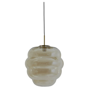 Light & Living Hanglamp 'Misty' 45cm, kleur Amber/Goud