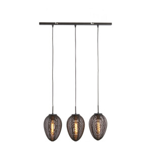 Light & Living Hanglamp 'Yaelle' 3-Lamps, kleur Mat Zwart