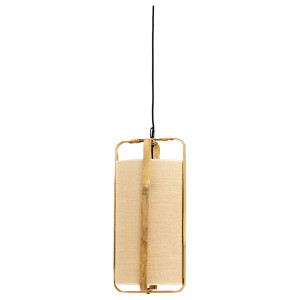 Light & Living Hanglamp 'Sendai' Jute en Bamboe, 32cm, kleur Naturel