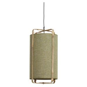 Light & Living Hanglamp 'Sendai' Jute en Bamboe, 37cm, kleur Groen