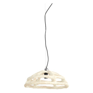 Light & Living Hanglamp 'Porila' Papier-maché, 52cm, kleur Crème