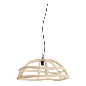 Light & Living Hanglamp 'Porila' Papier-maché, 70cm, kleur Crème