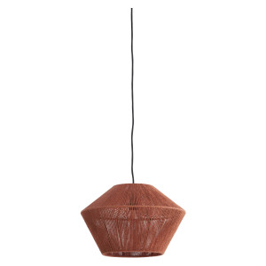 Light & Living Hanglamp 'Fugia' Jute, 40cm, kleur Steenrood