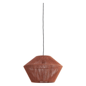 Light & Living Hanglamp 'Fugia' Jute, 50cm, kleur Steenrood