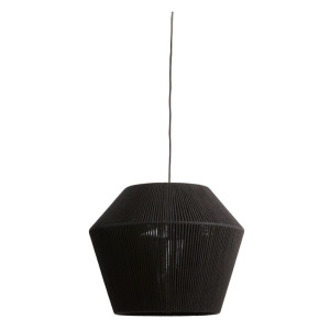 Light & Living Hanglamp 'Agaro' Katoen, 53cm, kleur Zwart