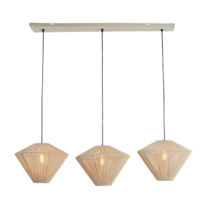 Light & Living Hanglamp 'Felida' 3-lamps, kleur Crème