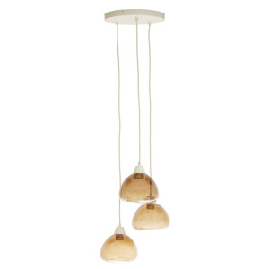 Light & Living Hanglamp 'Bisho' 3-Lamps, kleur Bruin