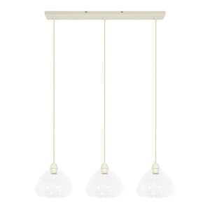 Light & Living Hanglamp 'Bisho' 3-lamps, kleur Crème