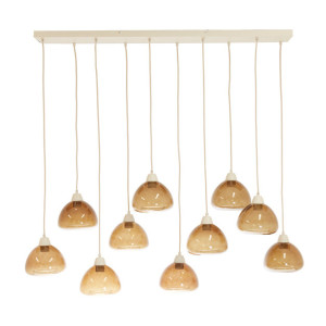 Light & Living Hanglamp 'Bisho' 10-Lamps, kleur Bruin
