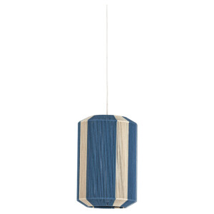Light & Living Hanglamp 'Kozana' 30cm, kleur Blauw/Crème
