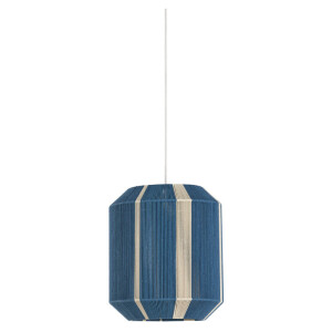 Light & Living Hanglamp 'Kozana' 36cm, kleur Blauw/Crème