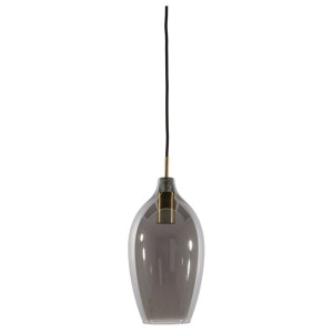 Light & Living Hanglamp 'Lukaro' 32cm, kleur Antiek Brons/Smoke