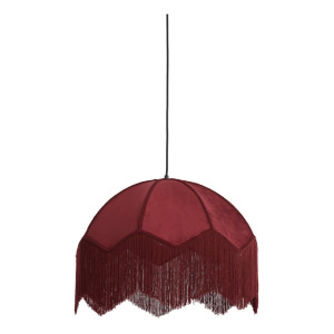 Light & Living Hanglamp 'Malacia' Velvet, 60cm, kleur Bordeaux