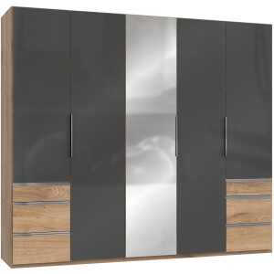 Wimex Kledingkast Level by fresh to go met glas- en spiegeldeuren