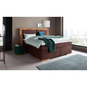 Places of Style Boxspring Cup met massief houten frame, met topmatras, in 2 hardheden, in 3 breedten