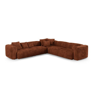 Modulaire hoekbank Martina ribstof | Micadoni Home