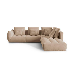 Hoekbank Bloom rechts 4-zits velvet | Micadoni