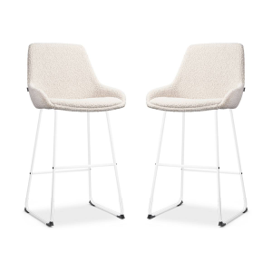 Set van 2 barstoelen Nino-Isa bouclé | Nolon