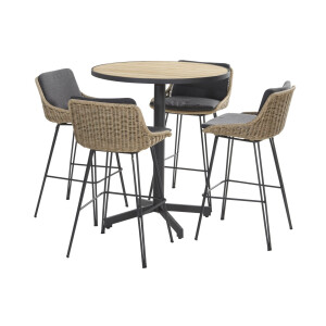 Taste by 4 Seasons Barset Fiesta Bohemian Teak 5-delig Ø90 cm