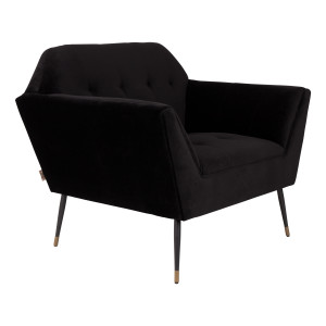 Dutchbone Fauteuil 'Kate', kleur Zwart