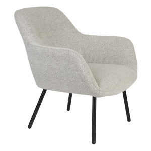 ZILT Fauteuil 'Tristan' Bouclé, kleur Beige