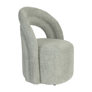 Dutchbone Draaifauteuil 'Seina' Bouclé, kleur Groen