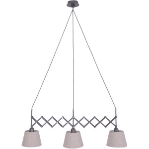 näve Hanglamp Adrienne w: 52-86 cm nature 3x e27 max. 40 w,materiaal: ijzer, pvc kunststof