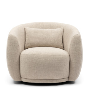 Draaibare fauteuil Leonardo, Naturel