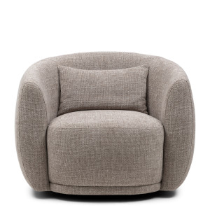 Draaibare fauteuil Leonardo, Taupe