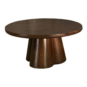 Brix Ronde Salontafel 'Clubs' Mangohout, 80cm