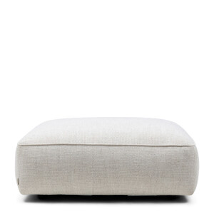 Rivièra Maison Hocker 'Hamilton' Gemêleerde stof, kleur Antique White