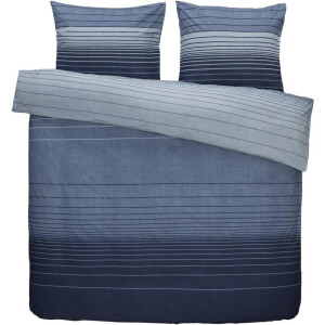 2e Halve Prijs Leen Bakker - Dekbedovertrek Stockholm - 240x200/220 Cm - Katoen - Blauw