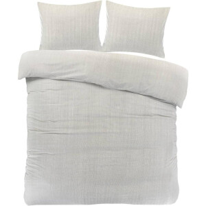 2e Halve Prijs Leen Bakker - Dekbedovertrek Olivier - Zand - 200x200/220 Cm - Katoen - Beige