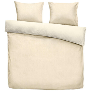 2e Halve Prijs Leen Bakker - Dekbedovertrek Teddy Favorite Fuzzle- Off-white - 240x220 Cm - Polyester/Teddy - Wit