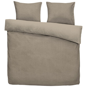 Leen Bakker - Dekbedovertrek Favorite Fuzzle - - 200x220 Cm - Polyester - Bruin