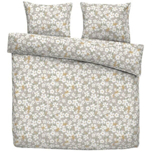 40% korting - Leen Bakker - Dekbedovertrek Mavi - 240x220 Cm - Polyester - Beige